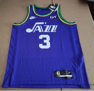 NBA 3 George Utah Jazz Maillot Retro Violet